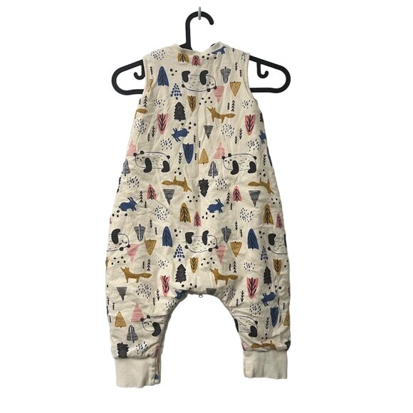 DuoMiaoMiao Panda Art Graphic Sleeveless Cotton Full Zip Snap Sleeper Size S - Picture 4 of 5